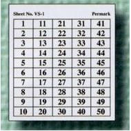 Number Label Sheets / 50 Labels Per Sheet (101 To 150)